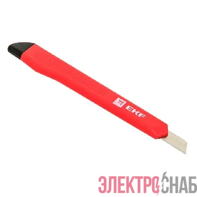 Нож с сегментированным лезвием 9мм НСМ-10 Master EKF ncm-10-ms