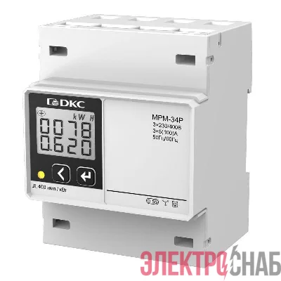Устройство измерительное многофункциональное МРМ LCD дисплей на DIN-рейку DKC MPM-34P
