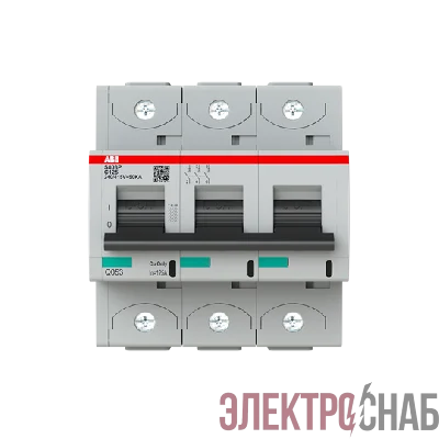 S803P-C125 Автоматический выключатель 3-полюсный 2CCG001234R0001 (замена для 2CCS883001R0844)