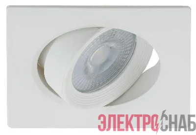 Светильник светодиодный KL LED 21A-5 4K WH квадратный поворотн. LED SMD 5Вт 4000К бел. ЭРА Б0037035