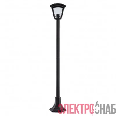 Светильник светодиодный садово-парковый ДТУ 07-8-002 Валенсия 4 8Вт 3000К IP44 4 гранный напольный черн. Эра Б0064265