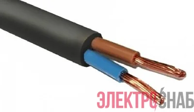 Провод ПВС 2х1.5 380В Ч (бухта) (м) Альгиз К ФР-00000431