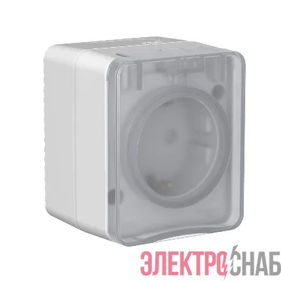 Розетка ОП AtlasDesign PROFI IP54 заземл. защ. шторки 16А 250В сер. SE ATN543045