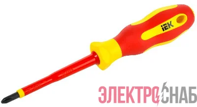 Отвертка диэлектрическая PH2х100 Т2 ARMA2L 5 IEK A2L5-SC30-T2-PH-20-100