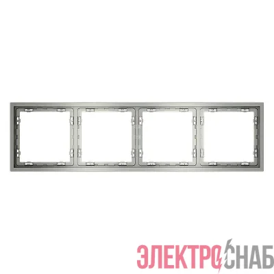 Рамка 4-м S70 пластик. сталь Voltum VLS100405