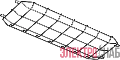 Решетка защитная 91 790 ДО-01-01 365х125х15мм черн. Innolux 91790