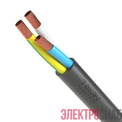 Кабель TOKOV ELECTRIC КГтп-ХЛ 3х4 (N PE) 380/660-3 (м) 00-00027187
