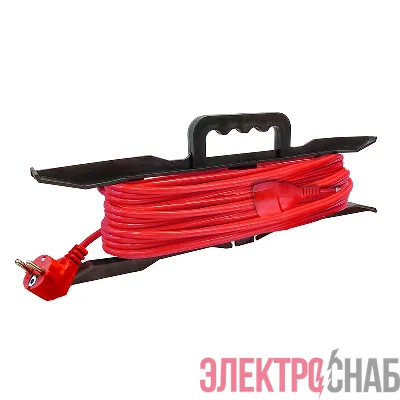 Удлинитель-шнур на рамке 1х40м с заземл. 10А IP20 2.2кВт ПВС 3х1 DOMTOK 2481