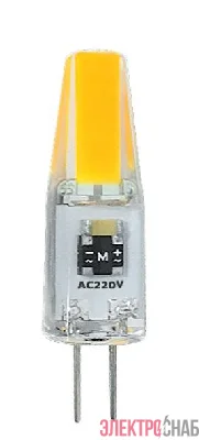 Лампа светодиодная PLED-G4 COB 3Вт капсульная 3000К тепл. бел. G4 240лм 220В JazzWay 2857446