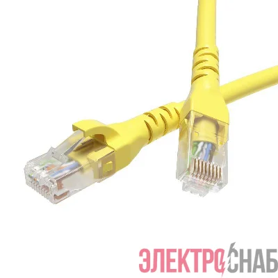 Патч-корд кат.6 U/UTP неэкранир. 4х2 LSZH 3м желт. DKC RN6UU4530YL