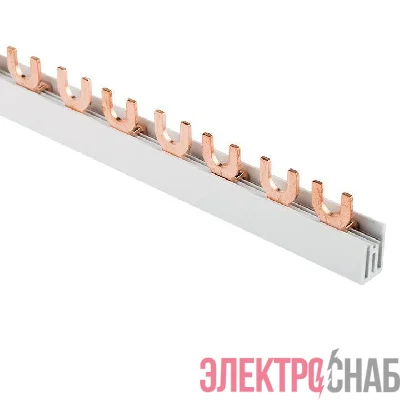 Шина соединительная типа FORK для 2-ф нагр. 63А 54 мод (дл.1м) EKF fork-02-63