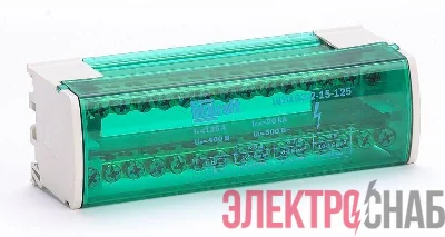 Кросс-модуль ШН-103 на DIN-рейку 2х15 групп 125А DEKraft 32016DEK