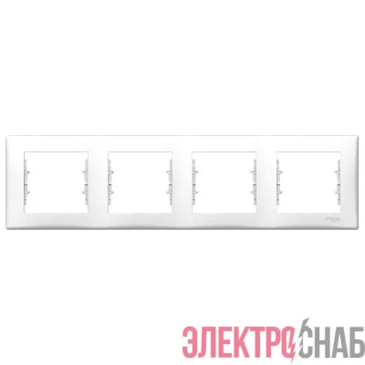 Рамка 4-м Sedna горизонт. бел. SchE SDN5800721