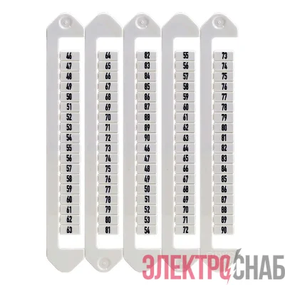 Маркировка для клемм ширина 5мм от 46 до 90 вертикал. ориентация DKC NUTB-5-46-90V