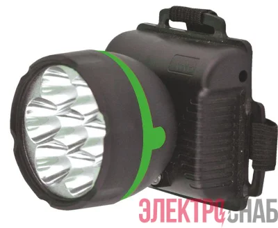 Фонарь налобный 909LED7 (7LED 1 режим; 3хR6 черн.) Ultraflash 11782