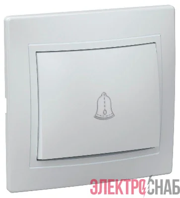 Выключатель кнопочный 1-кл. СП Кварта 10А IP20 ВСк10-1-0-КБ бел. IEK EVK13-K01-10-DM