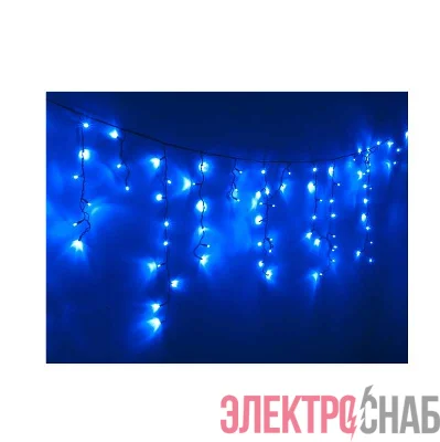 Гирлянда "Бахрома" OIC100LSE-B-T-I4 100LED 2м син. SHlights 4610003324940