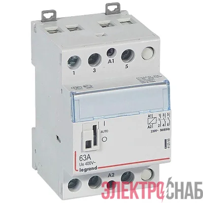 Контактор мод. 63А/3п 3НО 230В с ручкой упр. CX3 Leg 412550