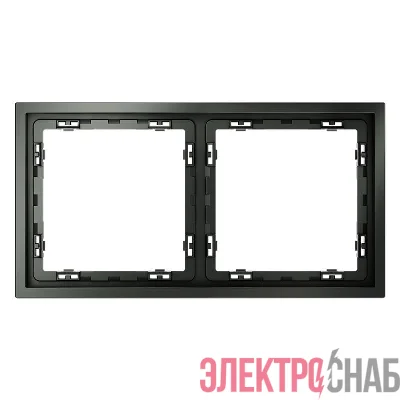 Рамка 2-м S70 пластик. титан Voltum VLS100206