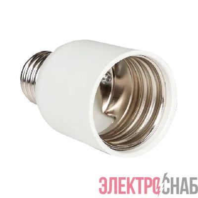 Переходник E27-E40 бел. EKF AD-E27-E40-w