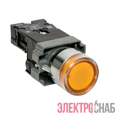 Кнопка BA51 с подсветкой 230В желт. NO IP65 PROxima EKF xb2-bw51-230-65