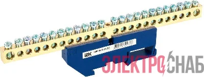 Шина нулевая на DIN-изол. ШНИ 8х12-24-Д-С IEK YNN10-812-24D-K07