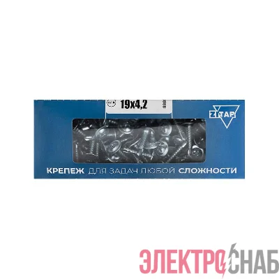 Саморез для тонкого метал. листа со сверлом 4.2х19 (коробка) (уп.200шт) Tech-Krep PRO/Zitar 102150
