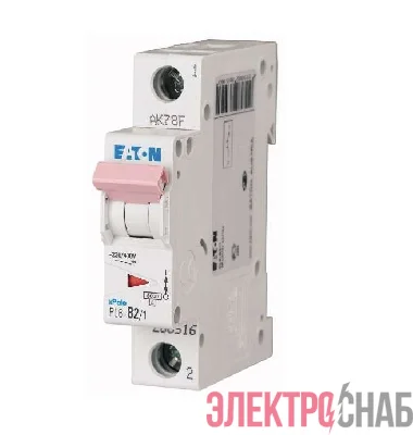Выключатель автоматический модульный 1п C 4А 6кА PL6-C4/1 EATON 286529