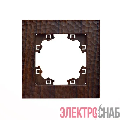 Рамка 1-м Афина фактурная венге Universal A10053-V