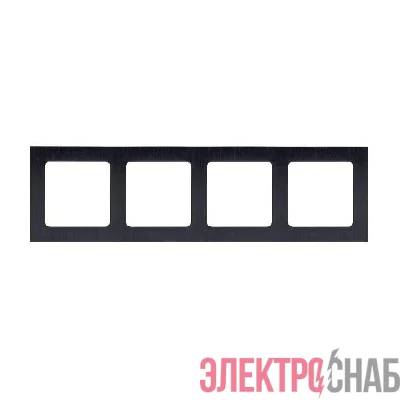 Рамка 4-м Стокгольм металл. черн. PROxima EKF EZM-G-305-10