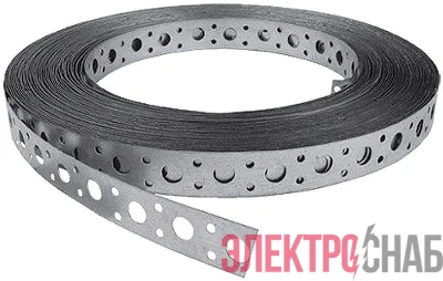 Лента монтажная перфорированная 20х1.0 (уп.25м) ИЭК CLP1M-LP-20-2