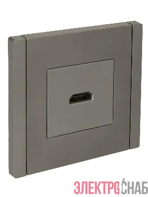 Розетка HDMI FORTE&PIANO FP540 сталь IEK FP-H10-K46