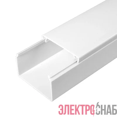 Кабель-канал 60х40 L2000 с двойн. замком бел. Промрукав PR.0560401