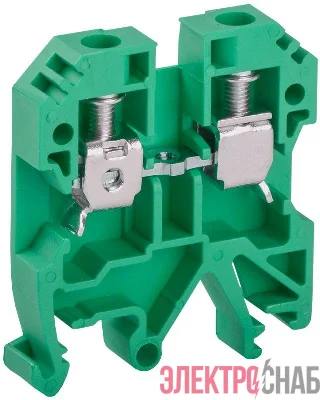 Клемма винтовая КВИ-6кв.мм зел. IEK YZN30-006-K06