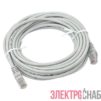 Патч-корд кат.5E UTP неэкранир. PVC сер. 7.0м TERACOM PRO EKF TRP-5EUTP-PVC-7M-GY