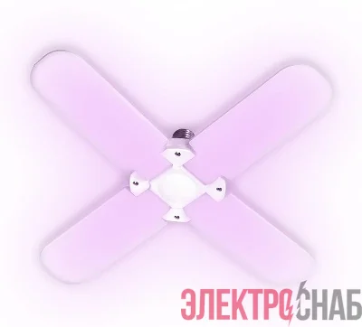 Лампа светодиодная PPG T95-4p AGRO 36Вт FR E27 4 лепестка с поворотом 90град. для растений красн. 650нм/син. 450нм Pro JazzWay 5043350