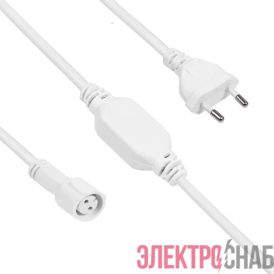 Комплект подключения для гирлянд с постоян. свечением 230В/4А цвет провода бел. IP65 Neon-Night 303-500-1