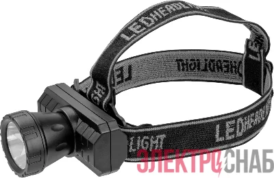 Фонарь светодиодный налобный 90 860 OPT-H04-ACCU 1COBХ3Вт 3реж 85лм 3.7В li-ion 0.6А IP44 ОНЛАЙТ 90860