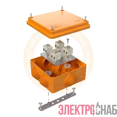 Коробка огнестойкая ОП 40-0300-FR6.0-4 Е15-Е120 100х100х50 Промрукав 40-0300-FR6.0-4