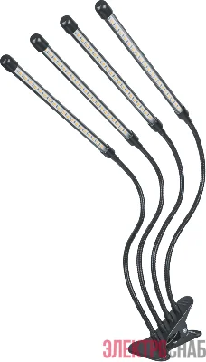 Светильник светодиодный 95 584 NDF-FITO-C01-01-40W-BL 40Вт IP40 на прищепке с таймером для растений полного спектра Navigator 95584
