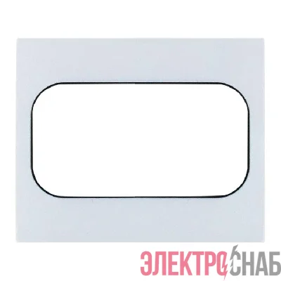 Рамка для розетки 2-м Стокгольм бел. с линией цвета черн. PROxima EKF EYM-G-303-20