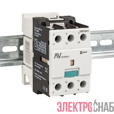 Контактор КМЭ 38А кат. 230В AC AVERES EKF ctr-s-40-00-230-av