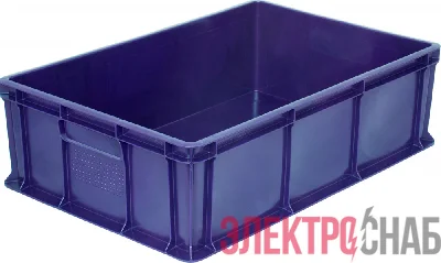 Ящик 600*400*180 мм сплошной без ручек синий 706.03.02 706.03.02