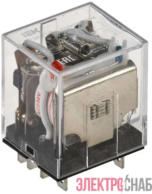Реле РЭК 77-3(LY3) 10А 230В AC с индикацией IEK RRP10-3-10-220A-LED