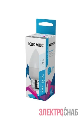 Лампа светодиодная CN 6.5Вт 220В E27 4500К Космос LkecLED6.5wCNE2745