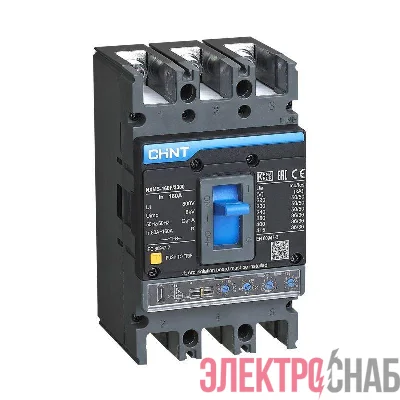 Выключатель автоматический 3п 125А 36кА NXMS-160F/3P с электрон. расцеп. (R) CHINT 264747