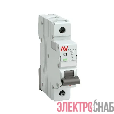 Выключатель автоматический модульный 1п C 1А 6кА AV-6 AVERES EKF mcb6-1-01C-av