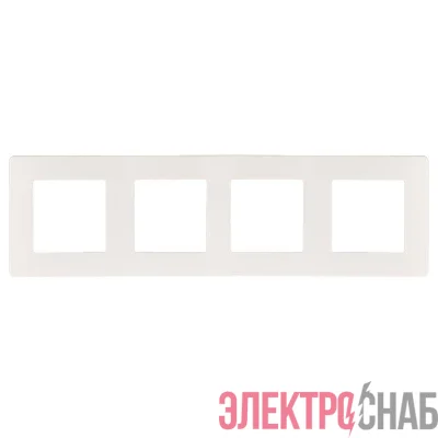 Рамка 4-м 12-5104-01 сатин бел. Эра Б0052529