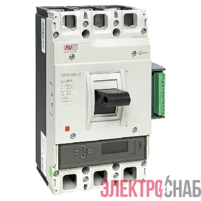 Выключатель автоматический 3п 400А 50кА AV POWER-3/3 ETU6.2 AVERES EKF mccb-33-400-6.2-av