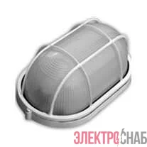 Светильник "Банник" НБП 04-60-002 1х60Вт E27 IP54 230В -45…+130град.C овал с решеткой бел. Свет Витебск 0107-00210